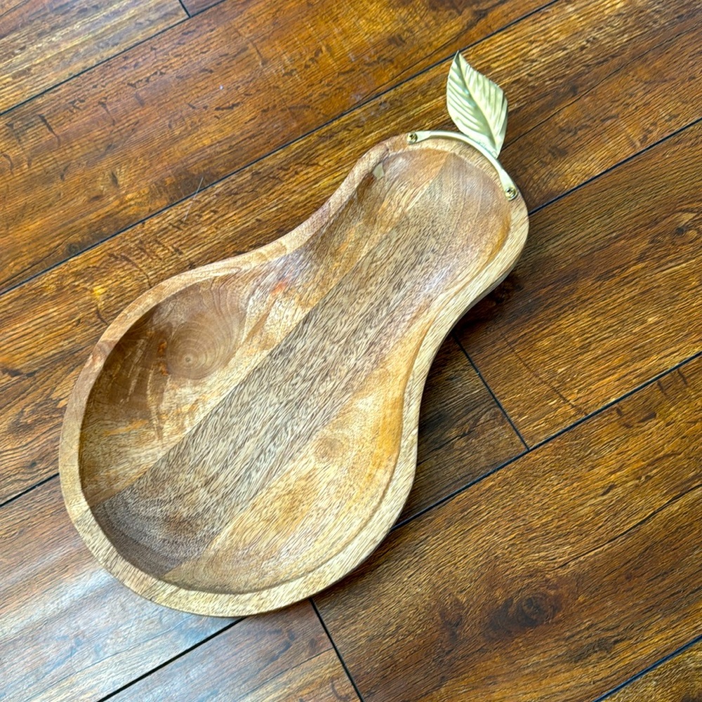 Macy's Brown and Gold Pear-Shaped Serveware